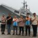 Kapolres Priok Hadiri Penyambutan Kapal Induk ITS Giuseppe Garibaldi, Menteri Pertahanan dan Pejabat Tinggi TNI