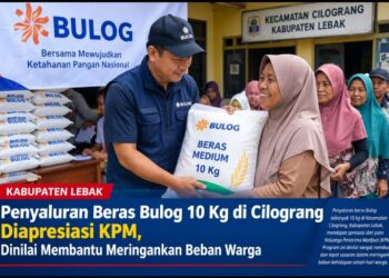 Penyaluran Beras Bulog 10 Kg di Cilograng Diapresiasi KPM, Dinilai Membantu Meringankan Beban Warga