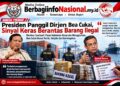 Presiden Perintahkan Bea Cukai Perketat Perbatasan, BCW: Jangan Berhenti di Barang Sitaan, Bongkar Jaringan Besarnya