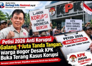Petisi 2026 Anti Korupsi Galang 1 Juta Tanda Tangan, Warga Bogor Desak KPK Buka Terang Kasus Korupsi
