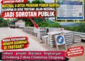 Material U-Ditch Program Perkim Banten Disimpan di Atas Trotoar Jalan Nasional, Jadi Sorotan Publik