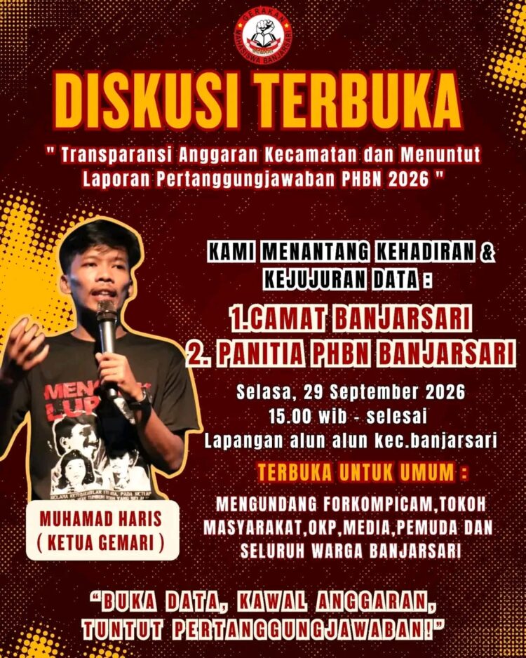 GEMARI Buka Forum Klarifikasi, Soroti Transparansi Anggaran dan LPJ PHBN 2026 Banjarsari