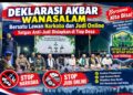 Deklarasi Akbar Wanasalam: Bersatu Lawan Narkoba dan Judi Online, Satgas Anti-Judi Disiapkan di Tiap Desa