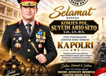 Bikers Advokat Indonesia Chapter Bogor Raya Sampaikan Selamat kepada Suyudi Ario Seto, Kapolri Baru