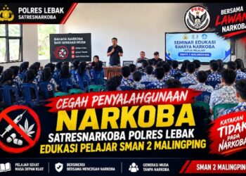 Cegah Penyalahgunaan Narkoba, Satresnarkoba Polres Lebak Edukasi Pelajar SMAN 2 Malingping